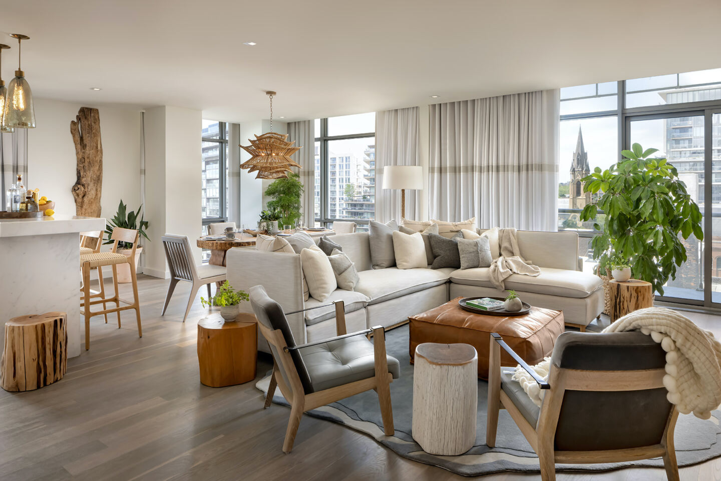 The apartment at 1 Hotel Toronto, a biophilic hotel that celebrates the beauty of Toronto’s natural environment