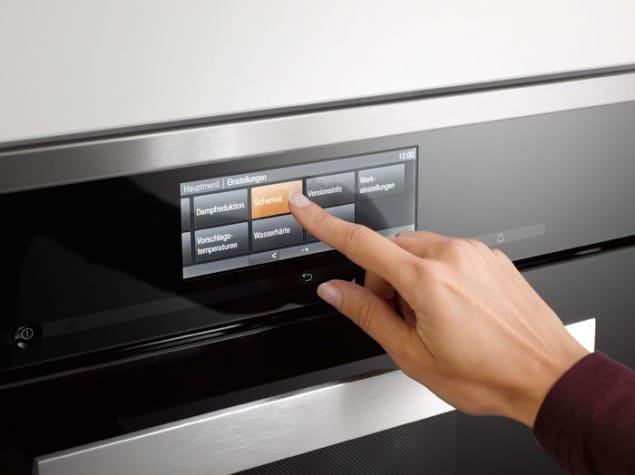 Generation 6000 built-in kitchen appliances from Miele with touch screen controls Generation 6000 built-in kitchen appliances from Miele with touch screen controls