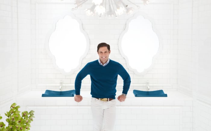 Jonathan Adler Annapolis Navy on DemiLav for Kohler Jonathan Adler Annapolis Navy on DemiLav for Kohler