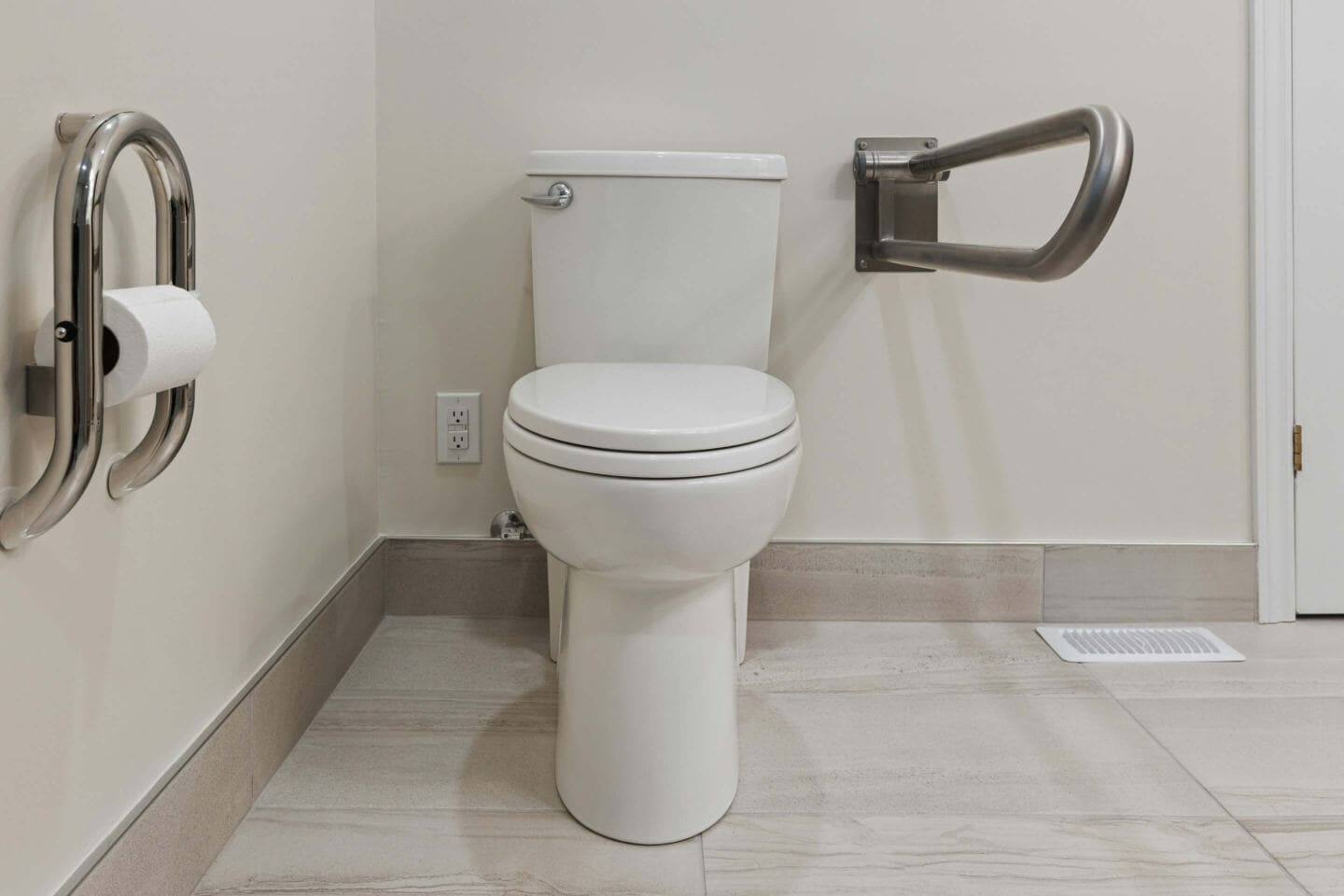 Future-proof your home by installing grab bars in the bathroom