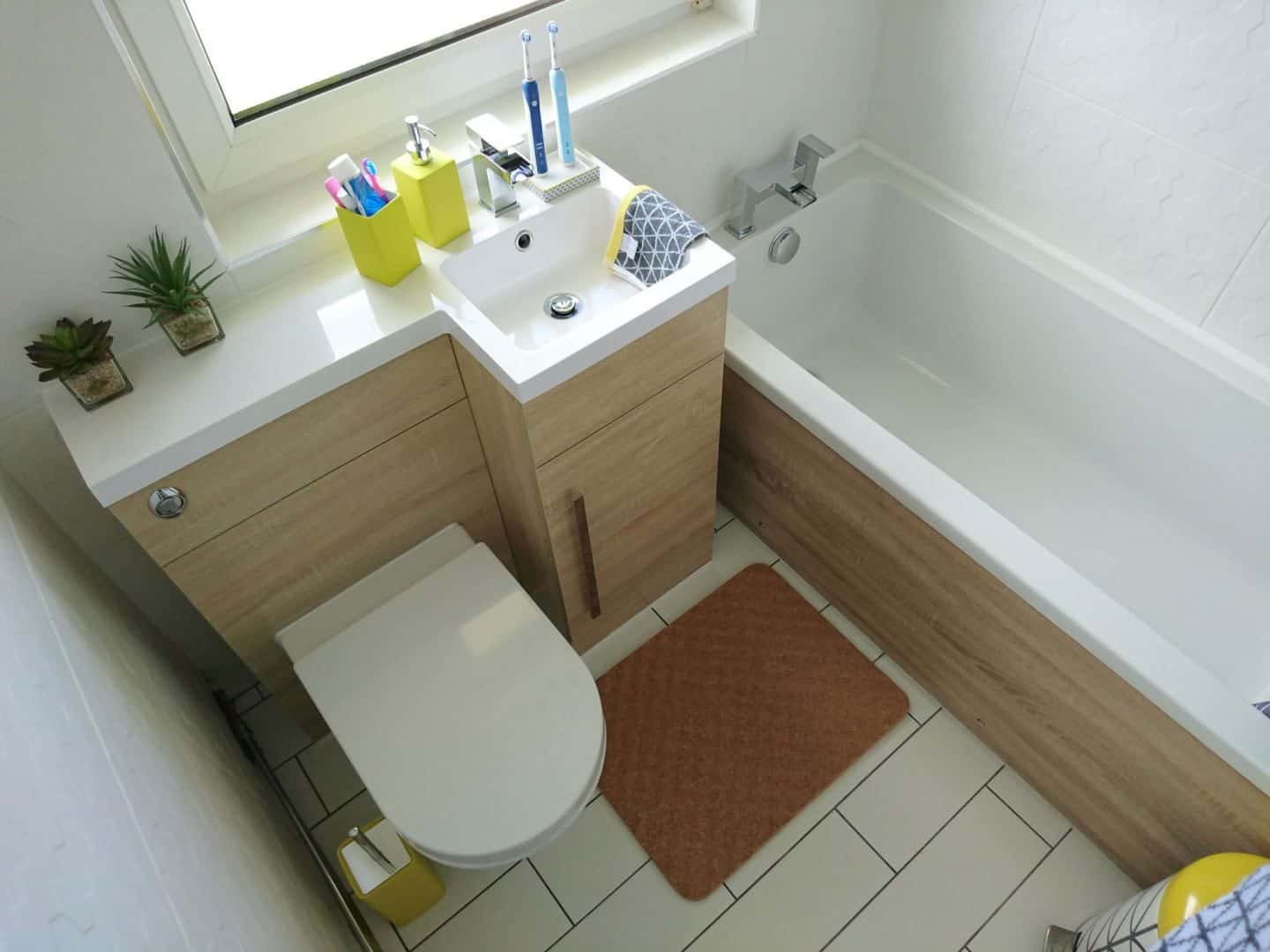 a very small bathroom