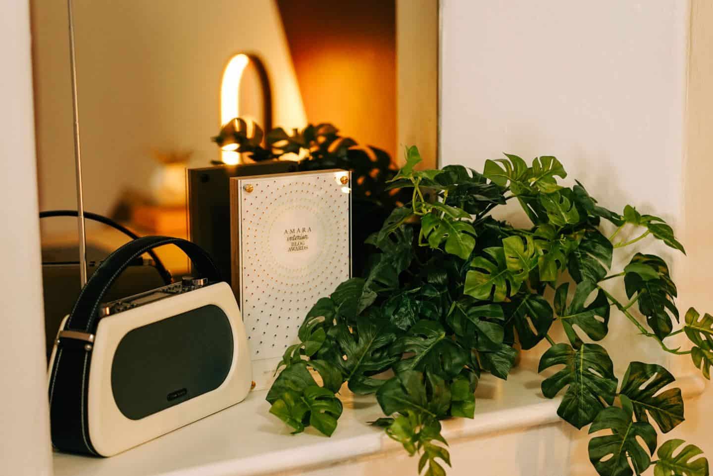 Plants and a stereo at The Tribe, a coworking space in Totnes for female entrepreneurs